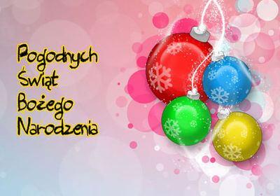 Kartka Pogodnych �wi�t Bo�ego Narodzenia