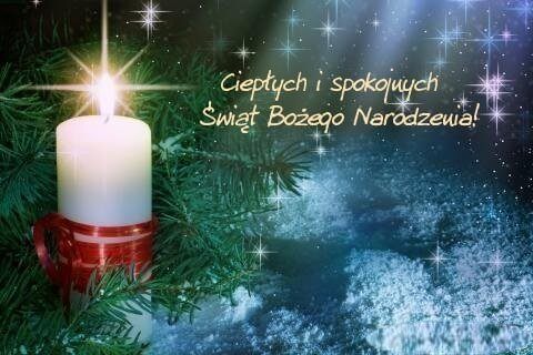 Kartka Ciep�ych i spokojnych �wi�t Bo�ego Narodzenia!