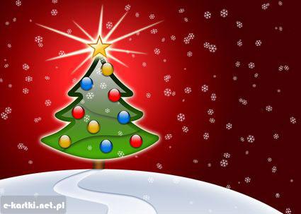 Kartka Szcz�liwej wigilijnej gwiazdki...