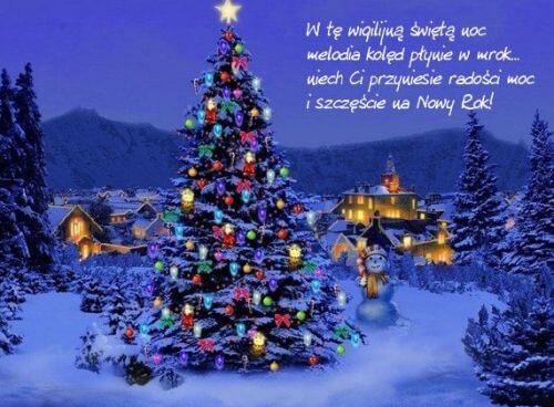 Kartka W t� wigilijn�, �wi�t� noc...