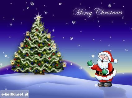 Kartka Wish You A Merry Christmas!