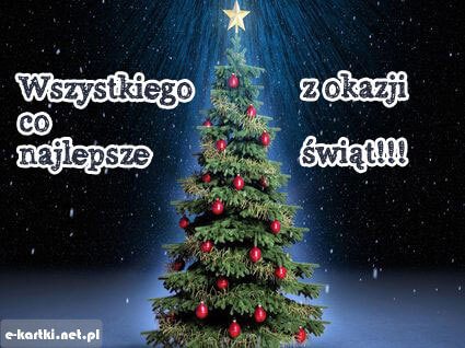Kartka Wszystkiego co najlepsze z okazji �wi�t!