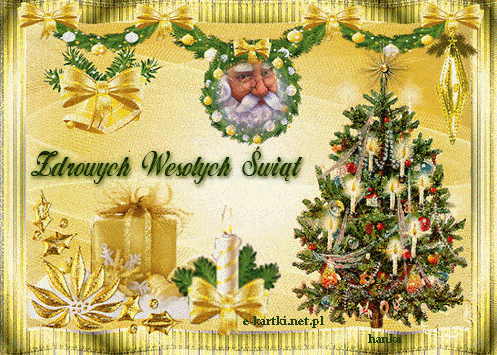 Kartka Zdrowych Weso�ych �wi�t