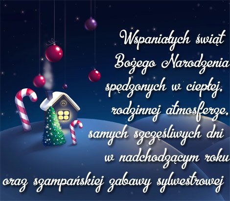 Kartka Wspania�ych �wi�t Bo�ego Narodzenia!