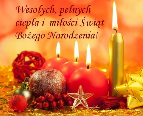 Kartka Pe�nych ciep�a i mi�o�ci �wi�t!