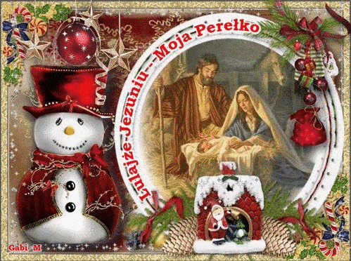 Kartka Rado�ci i Szcz�cia w Dzie� Bo�ego Narodzenia