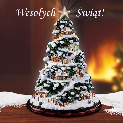 Kartka Weso�ych �wi�t pe�nych ciep�a i mi�o�ci!