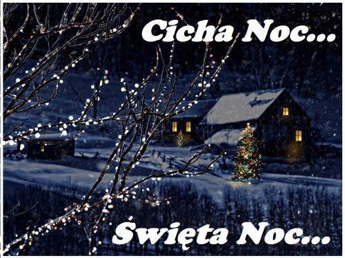 Kartka Cicha Noc...�wi�ta Noc...