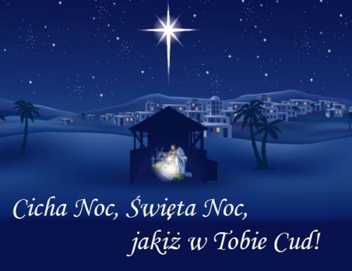 Kartka Cicha Noc, �wi�ta Noc, jaki� w Tobie Cud...