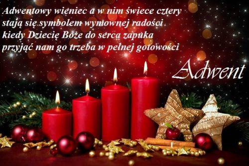 Kartka Adwent... niech to bedzie dla Ciebie czas radosci.