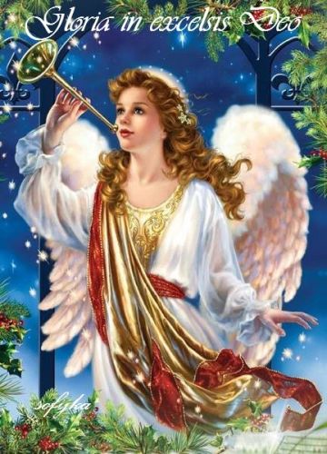 Kartka Gloria in excelsis Deo 