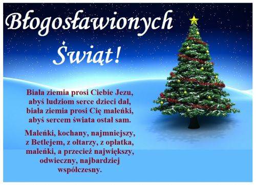 Kartka B�ogos�awionych �wi�t!