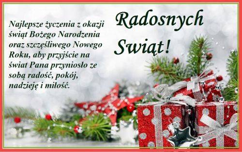 Kartka Radosnych �wi�t!
