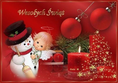 Kartka Weso�ych �wi�t  Bo�ego Narodzenia !