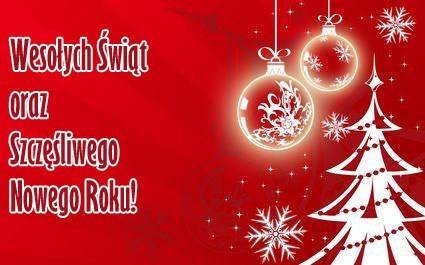 Kartka Weso�ych �wi�t oraz Szcz�liwego Nowego Roku!