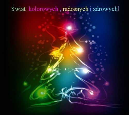 Kartka �wi�t kolorowych, radosnych i zdrowych!