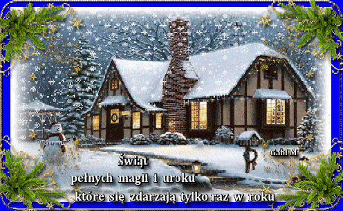 Kartka �wi�t Pe�nych Magii i Uroku