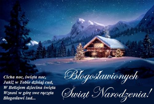 Kartka Cicha Noc, �wi�ta Noc... jaki� w Tobie Cud...