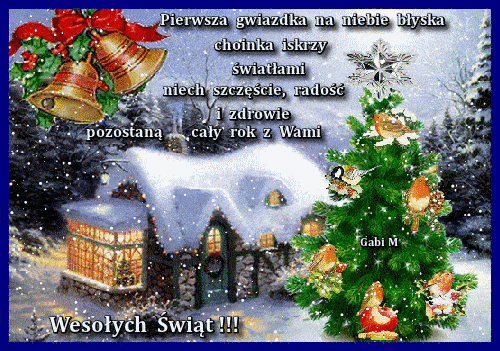 Kartka Pierwsza Gwiazdka na Niebie B�yska....