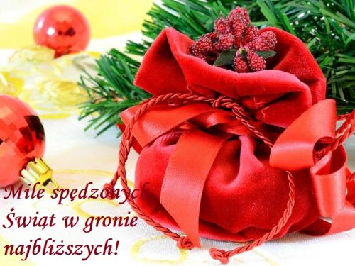 Kartka Mile sp�dzonych �wi�t w gronie najbli�szych!