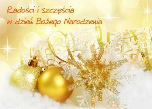 Kartka Rado�ci i Szcz�cia w Dniu Bo�ego Narodzenia