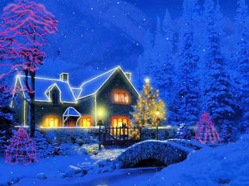 Kartka W wigilijny wiecz�r...