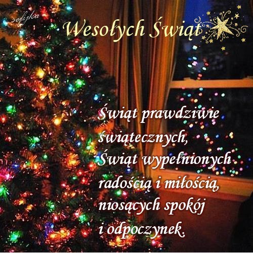 Kartka �wi�t wype�nionych rado�ci� i mi�o�ci�...