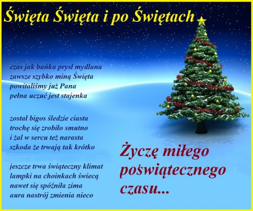 Kartka �ycz� Ci Mi�ego Po�wi�tecznego Czasu!