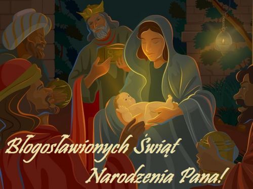 Kartka B�ogos�awionych �wi�t Narodzenia Pana!
