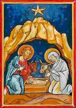 Kartka W ubogiej stajence...