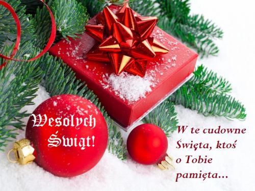 Kartka Dzi� kto� pami�ta... Weso�ych �wi�t!