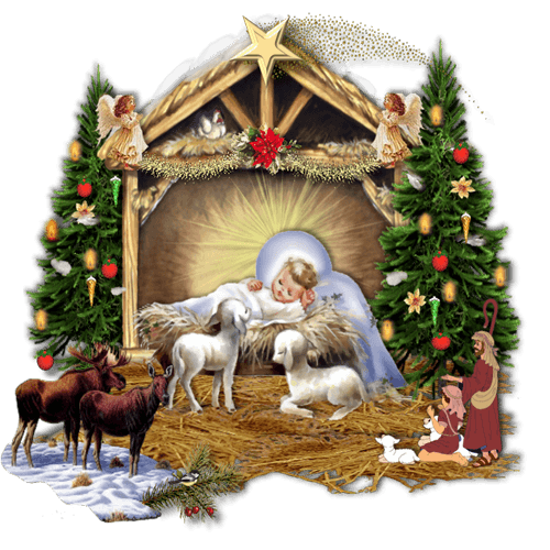 Kartka W ubogiej stajence