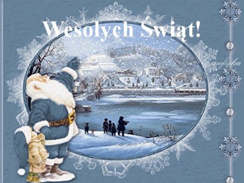 Kartka Weso�ych �wi�t pe�nych ciep�a i rado�ci!
