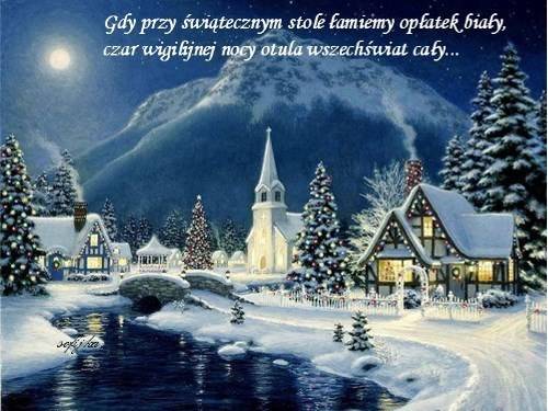 Kartka Cudownej Wigilii i Wspania�ych �wi�t!