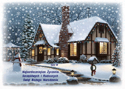 Kartka Szcz�liwych i Radosnych �wi�t Bo�ego Narodzenia