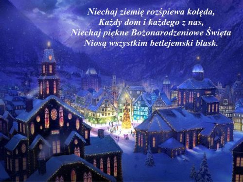Kartka Kol�dujmy Ma�emu... Radosnych �wi�t!
