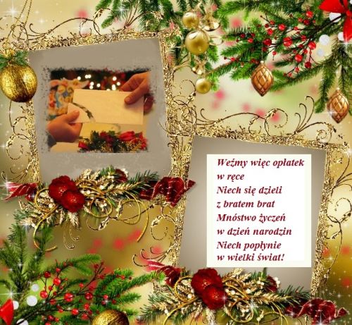 Kartka Cudownej Wigilii i Udanych �wi�t!