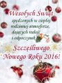 Weso�ych �wi�t i Szcz�liwego Nowego Roku 2016!