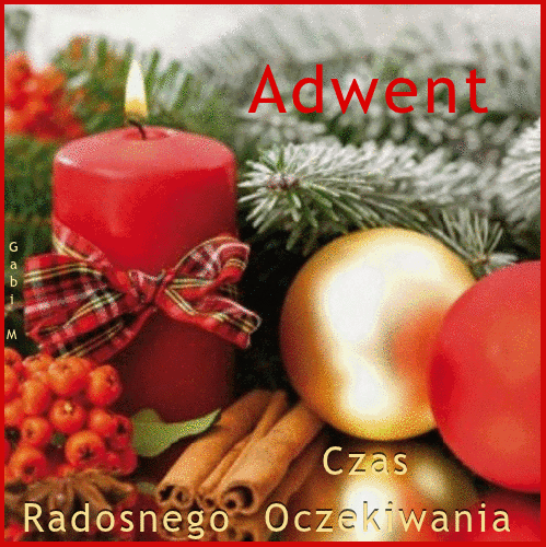 Kartka Adwent - Czas Radosnego Oczekiwania