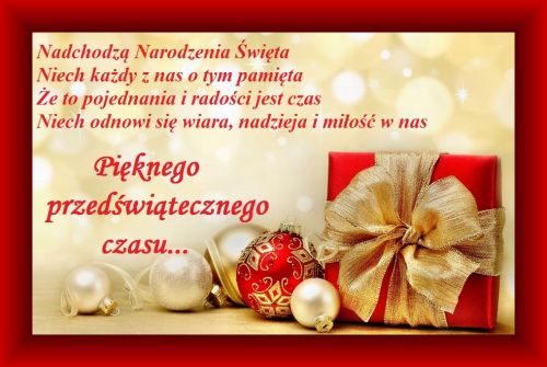 Kartka Pi�knego przed�wi�tecznego czasu...