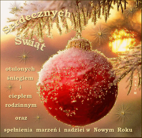 Kartka Serdecznych �wi�t Otulonych Ciep�em Rodzinnym 