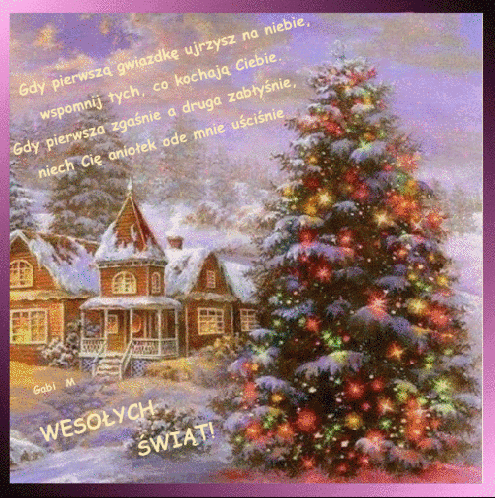 Kartka Gdy pierwsz� gwiazdk� ujrzysz na niebie ...