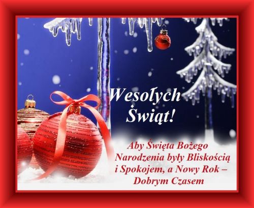 Kartka Weso�ych �wi�t i szcz�liwego Nowego Roku!