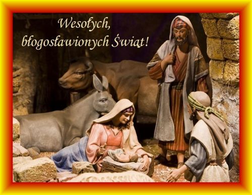 Kartka Weso�ych i b�ogos�awionych �wi�t!