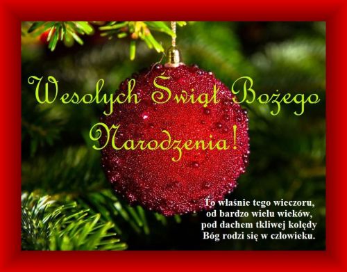 Kartka Niech B�g narodzi si� w Tobie! Weso�ych �wi�t! 
