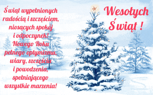 Kartka �wi�t wype�nionych rado�ci� i szcz�ciem!