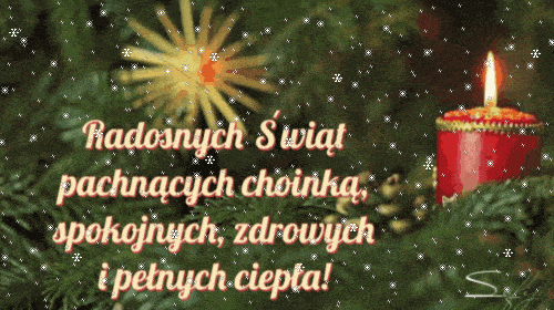 Kartka Radosnych �wi�t pachn�cych choink�!