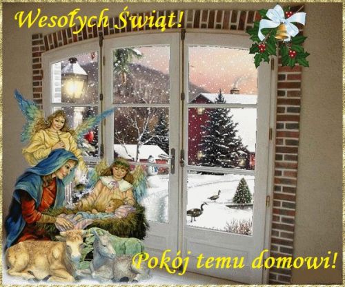 Kartka �wiat�a i ciep�a rodzinnej atmosfery w te �wieta