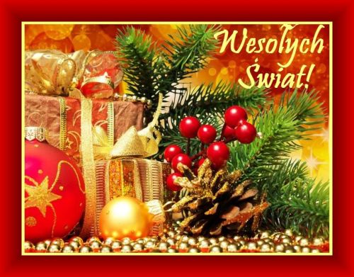 Kartka Weso�ych �wi�t, pe�nych ciep�a i mi�o�ci!