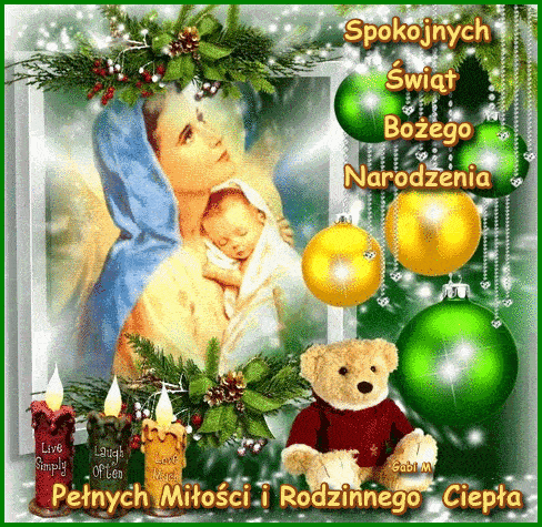 Kartka Spokojnych �wi�t Bo�ego Narodzenia 